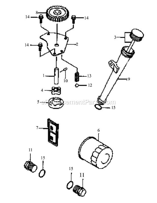 Fh680v-As01 Lubrication Equipment Diagram and Parts List for M60-KW 53AB5DBX150-23-HP Cub Cadet Lawn Tractor